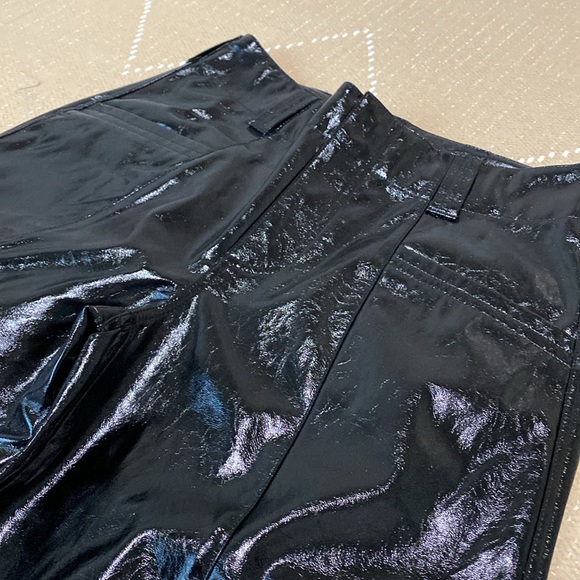 Free People Star Crossed Lovers Patent Leather Straight Leg Pants - Picture 9 of 11
